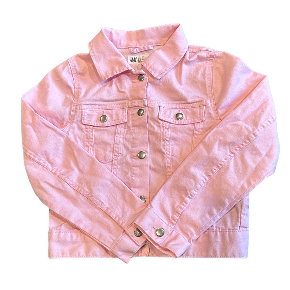 H&M Light Pink Jean Jacket for Kids